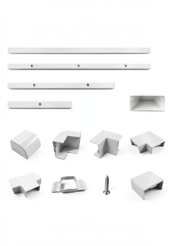 ASAHOM Track Mount Kit Outdoor Lights PVC Modular Design-1