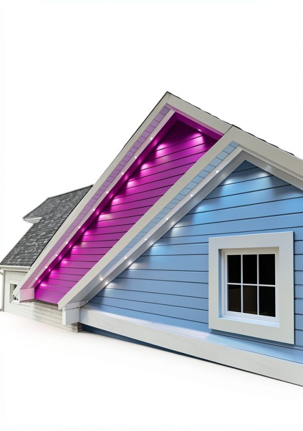 ASAHOM Track Mount Kit Outdoor Lights PVC Modular Design-3