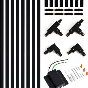 VANoopee H Track Lighting Rails Aluminum Indoor Kit-0