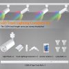 Bravsekai RGB LED Track Lighting Kit Modern White 10W-1