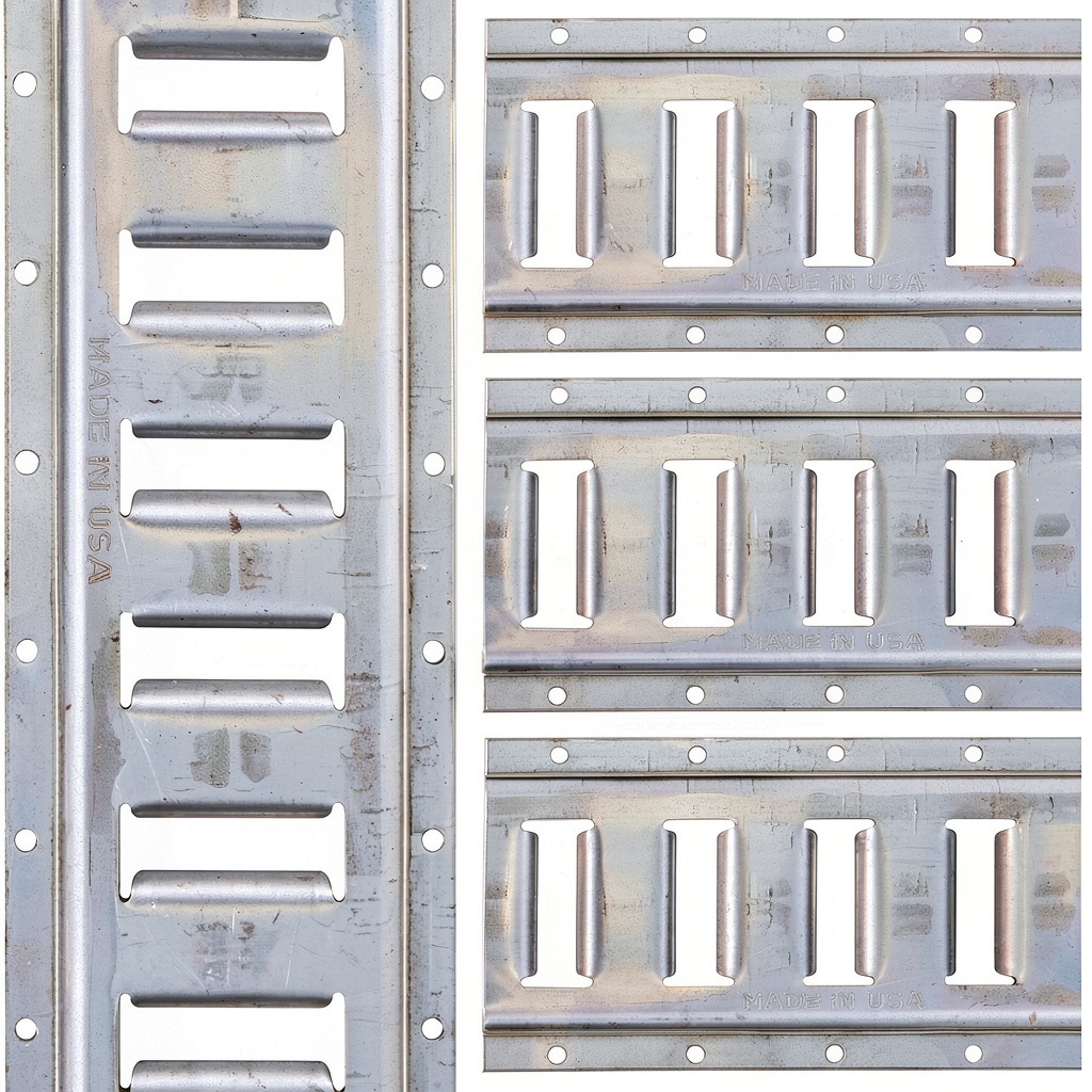 US Cargo Control E Track rails installed on trailer floor