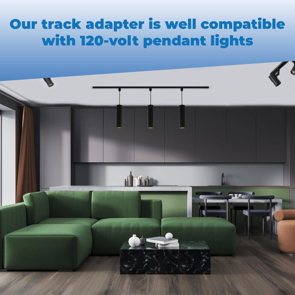 OHLECTRIC Track Light Adapter Modern Plastic LED Indoor-5