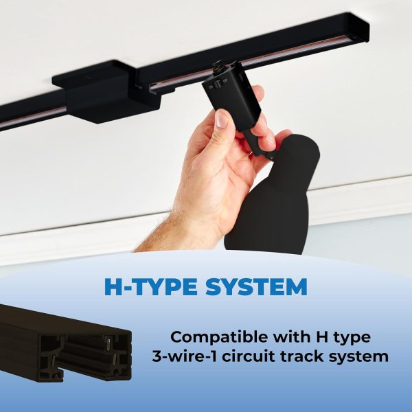 OHLECTRIC Track Light Adapter Modern Plastic LED Indoor-3