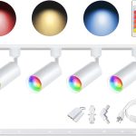 Bravsekai RGB LED Track Lighting Kit Modern White 10W-0