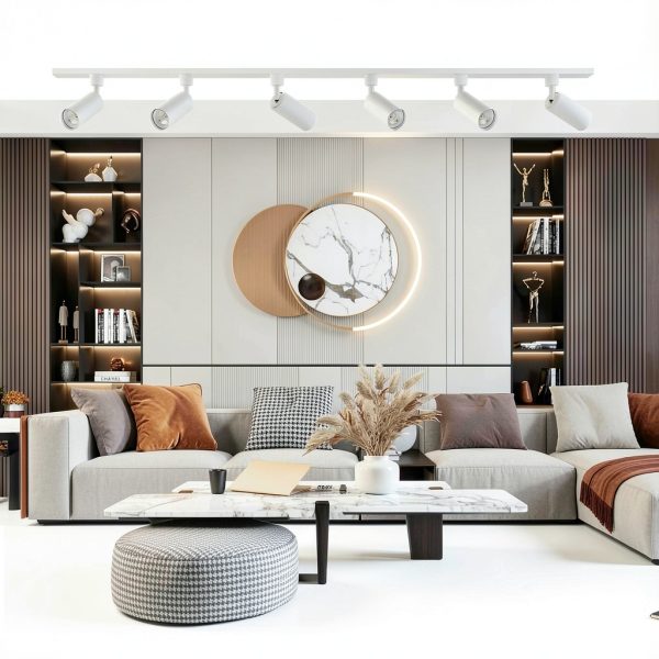 Bravsekai Track Lighting Kit Modern Aluminum 3CCT-6