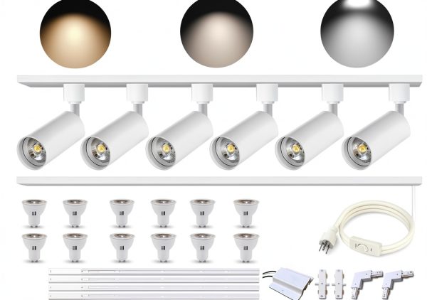 Bravsekai Track Lighting Kit Modern Aluminum 3CCT-0