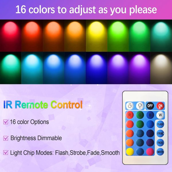 Bravsekai RGB LED Track Lighting Kit Modern White 10W-5