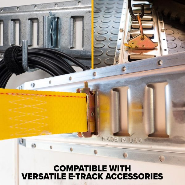 US Cargo Control E Track Rails Steel Tie Downs Automotive-6