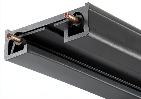 Juno Black Aluminum Track Light Head Country Style Indoor-0