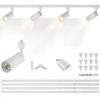 Bravsekai Track Lighting Kit Modern Aluminum 3CCT-1