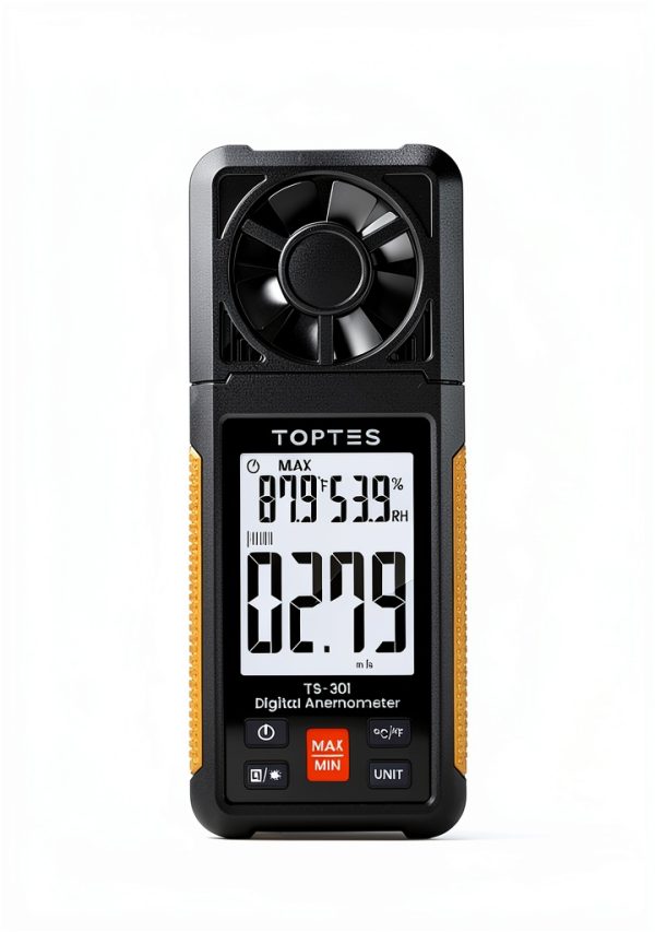TopTes Digital Anemometer TS-301 Handheld Wind Speed Meter with LCD,-5