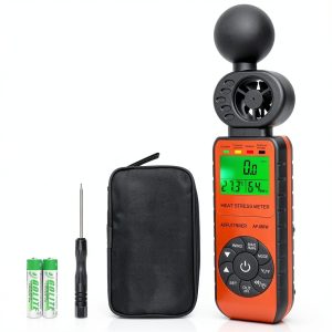 AOPUTTRIVER Wet Bulb Globe Thermometer Anemometer AP-881W LCD Display-0