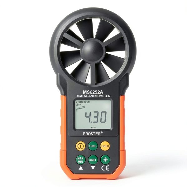 Proster Anemometer Handheld Wind Gauge Model WIND Portable LCD-0