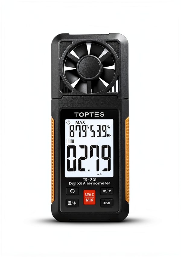 TopTes Digital Anemometer TS-301 Handheld Wind Speed Meter with LCD,-4