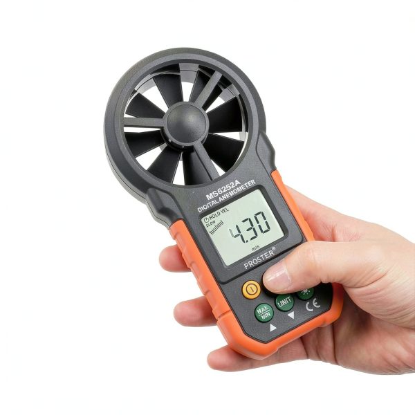 Proster Anemometer Handheld Wind Gauge Model WIND Portable LCD-2