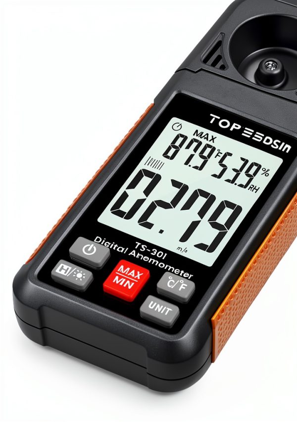 TopTes Digital Anemometer TS-301 Handheld Wind Speed Meter with LCD,-1