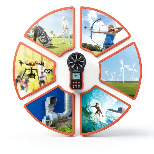 Wind Speed Gauge IVOLWIN DA6252B Multi‑Parameter Sensor USB Upload-6