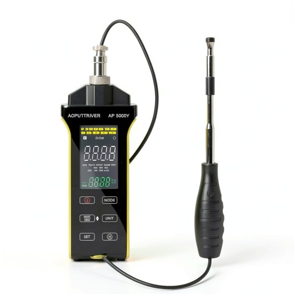 AOPUTTRIVER 3-in-1 Digital Anemometer with Retractable Sensor and LCD-5