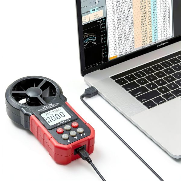Wind Speed Gauge IVOLWIN DA6252B Multi‑Parameter Sensor USB Upload-5