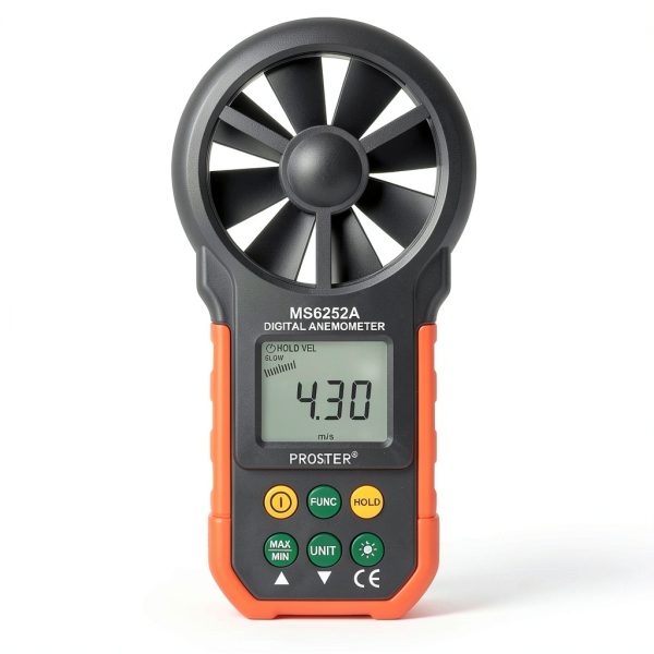 Proster Anemometer Handheld Wind Gauge Model WIND Portable LCD-1