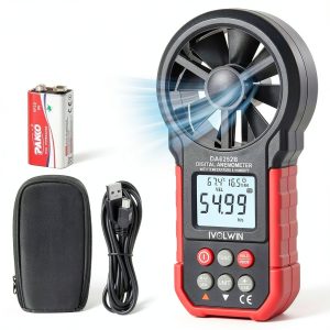 Wind Speed Gauge IVOLWIN DA6252B Multi‑Parameter Sensor USB Upload-0