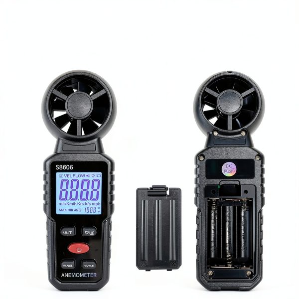 Metellme S8606 Anemometer Wind Speed & Temperature Gauge Scale-4