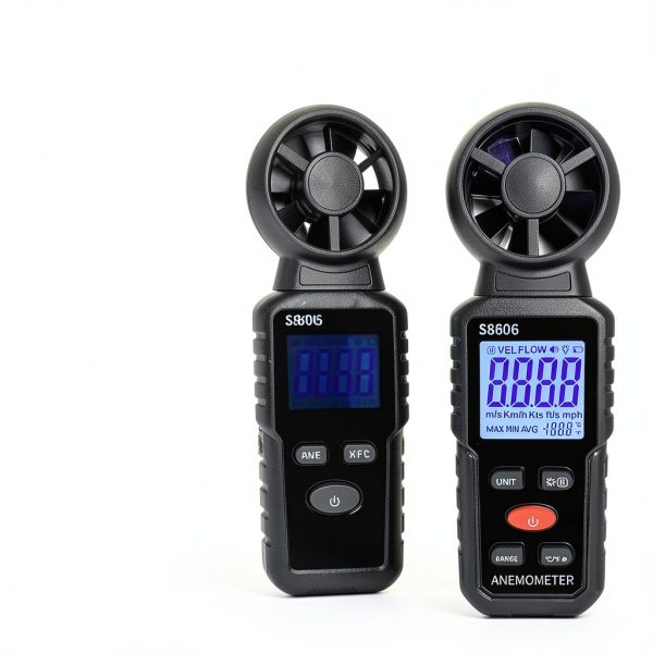 Metellme S8606 Anemometer Wind Speed & Temperature Gauge Scale-2