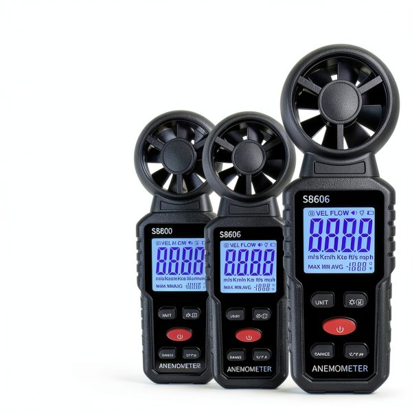 Metellme S8606 Anemometer Wind Speed & Temperature Gauge Scale-1