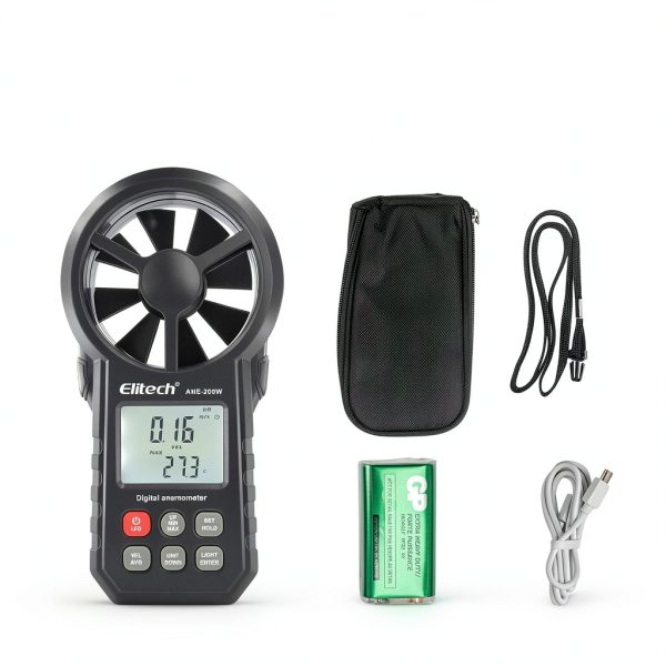 Elitech US-ANE-200W Bluetooth Wind Gauge with LCD and USB Export-7