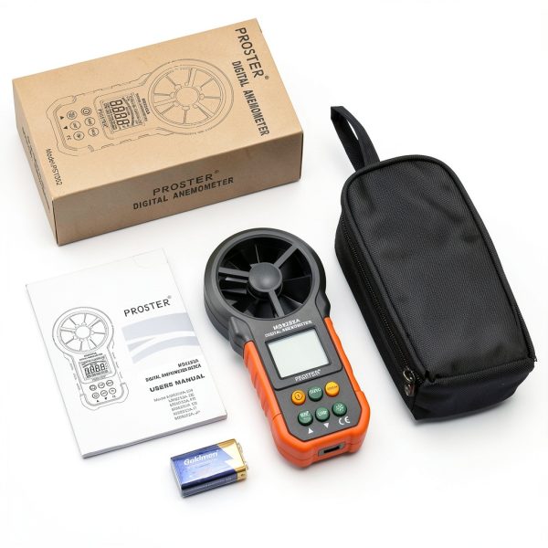 Proster Anemometer Handheld Wind Gauge Model WIND Portable LCD-5